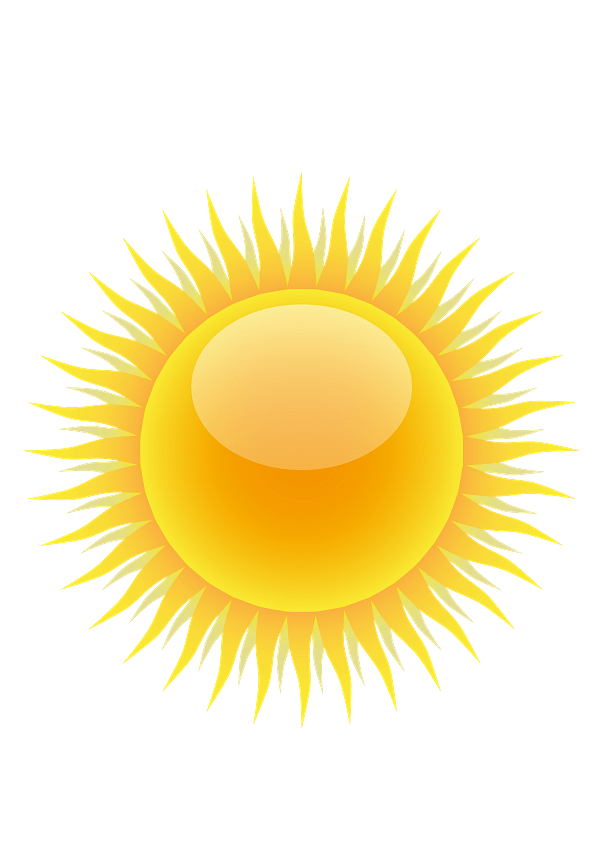 Bright Sun Yellow and Orange