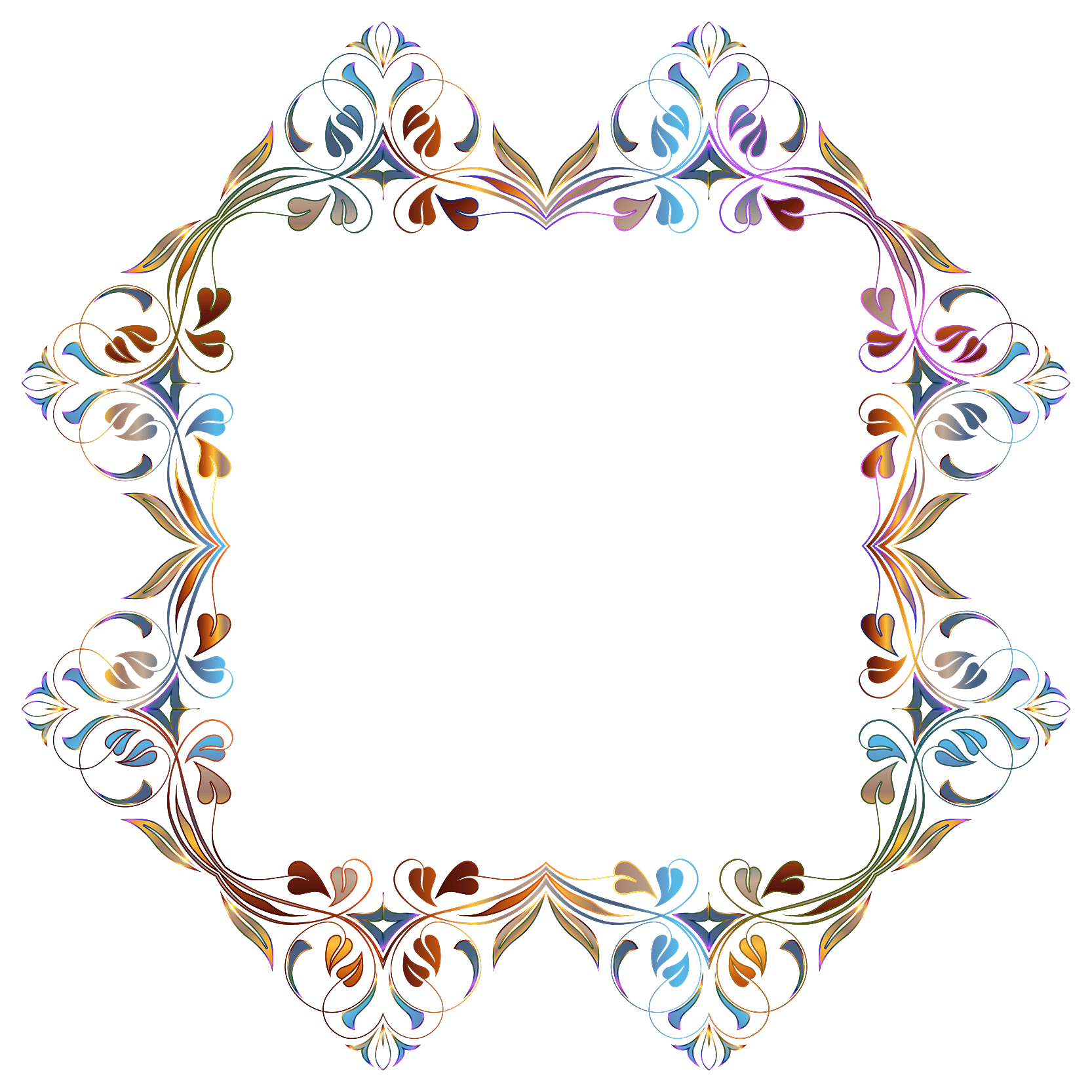 Chromatic Leafy Frame