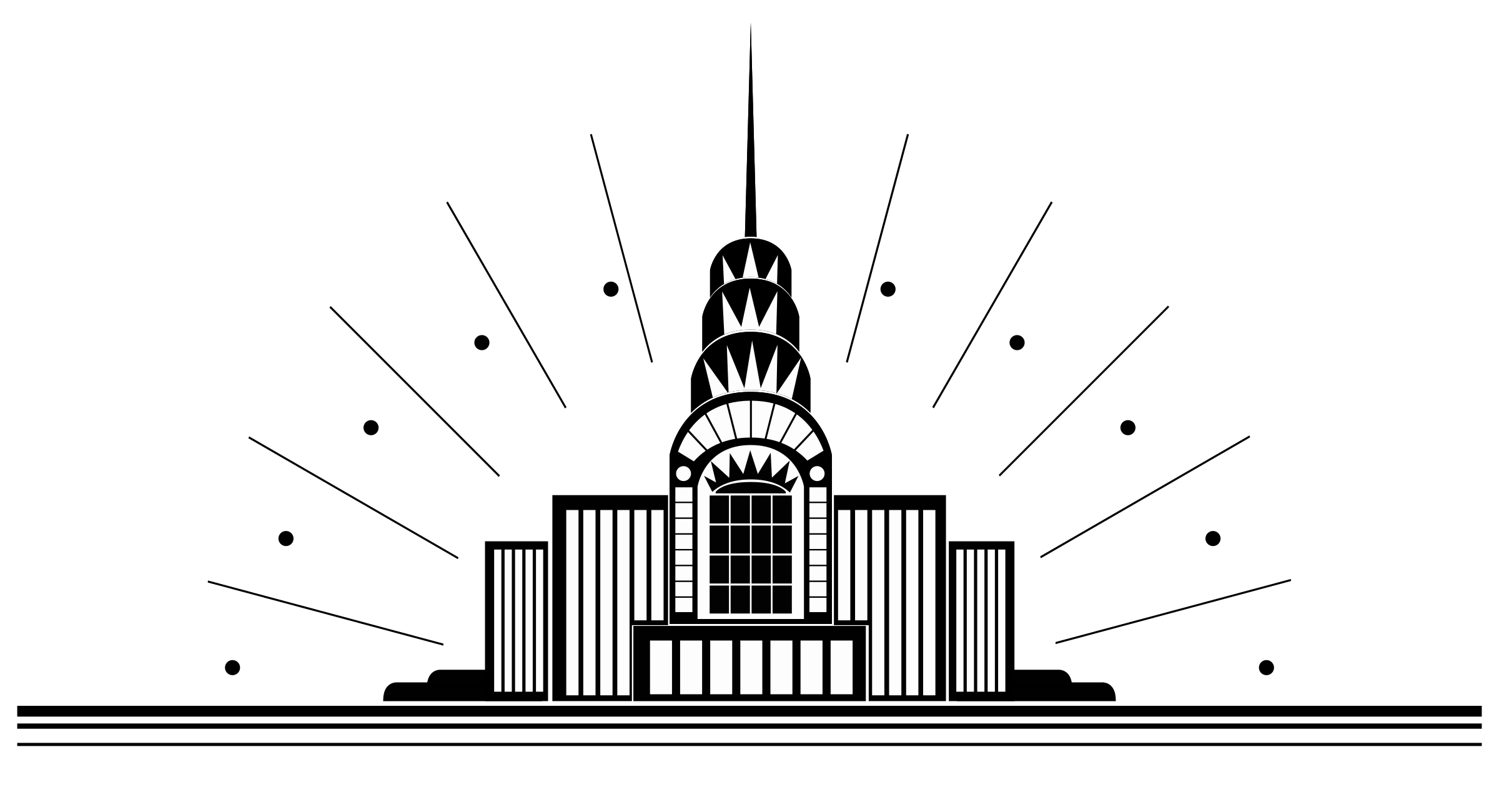 Art Deco City Illustration