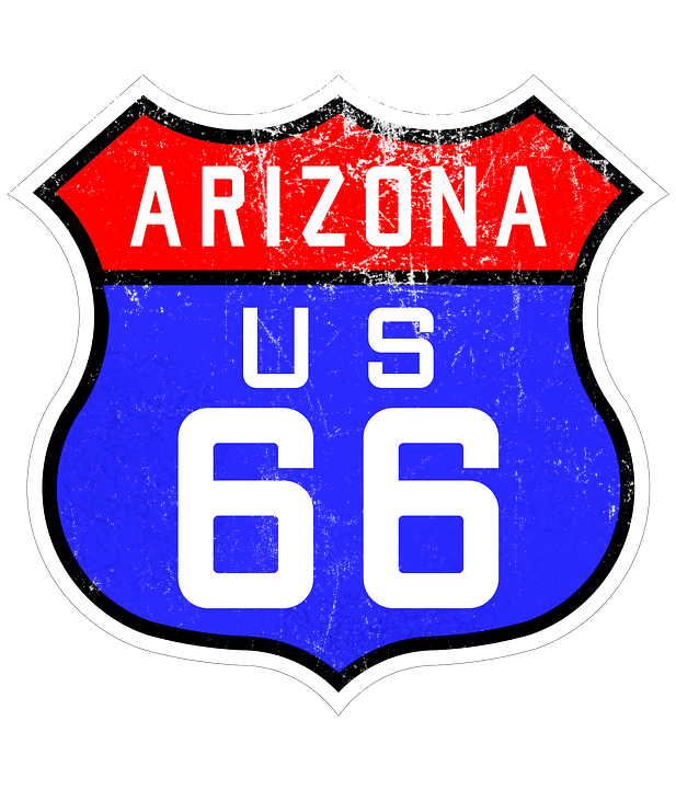 Road 66 Sign