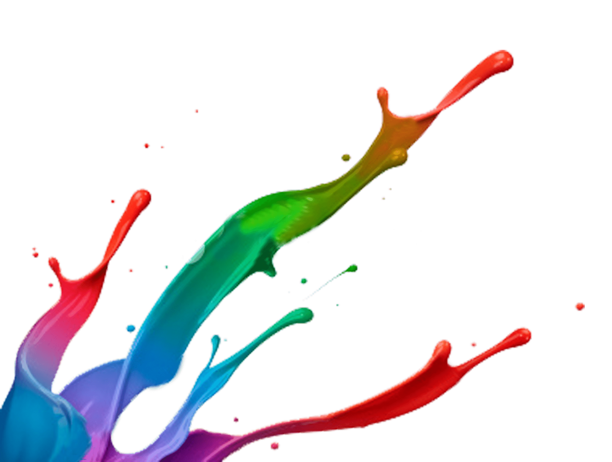 Paint Splatter Footer