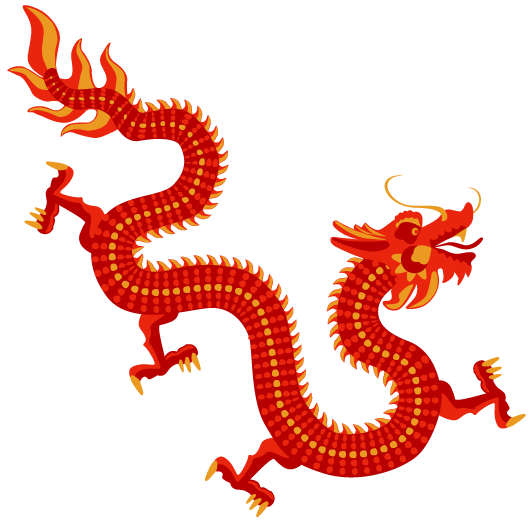 Yellow Red Dragon