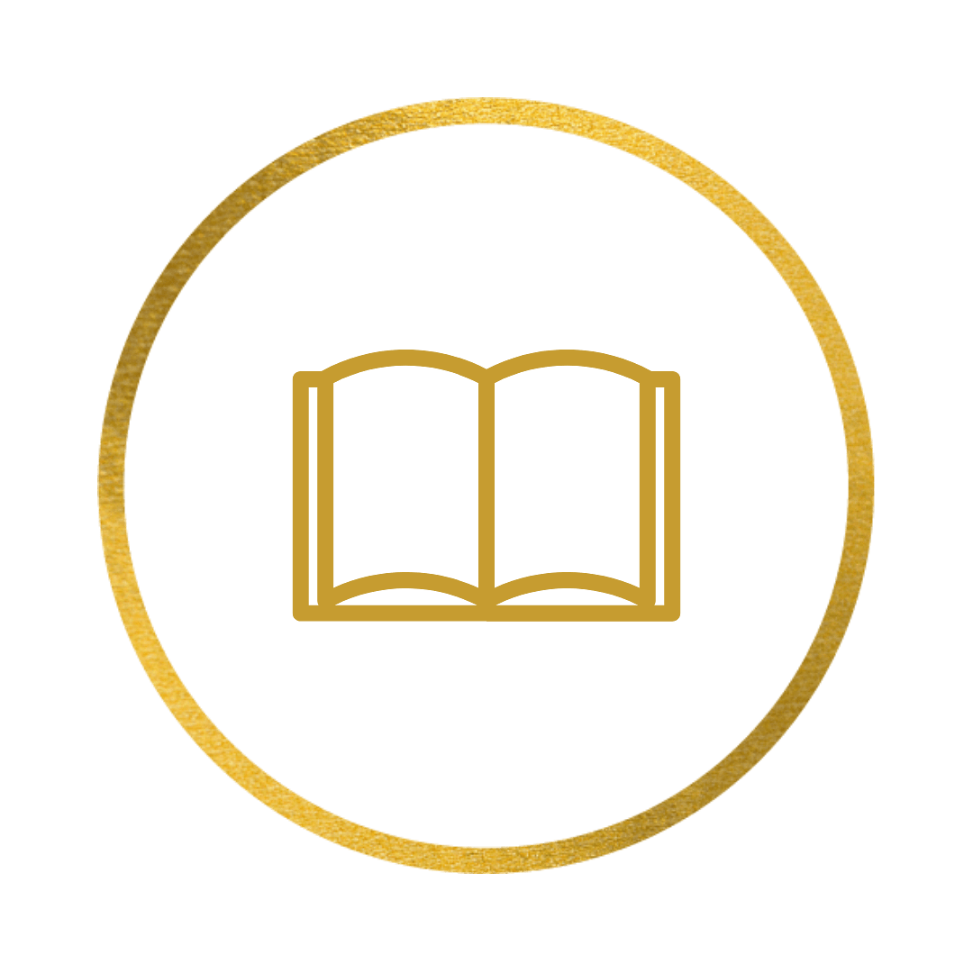 instagram icon gold book reading