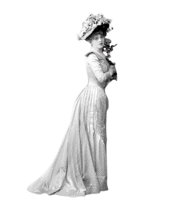 Victorian Woman With Long Dress