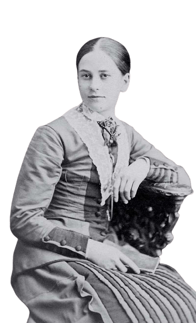 Smiling Young Victorian Woman