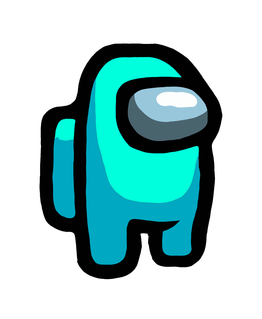 Cyan Blue Among Us