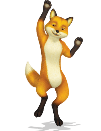 Fox Jumping In the Air