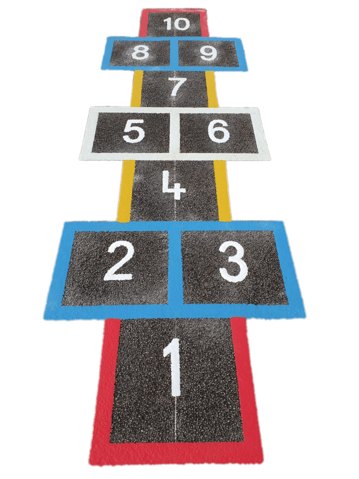 Hopscotch Outline on Street