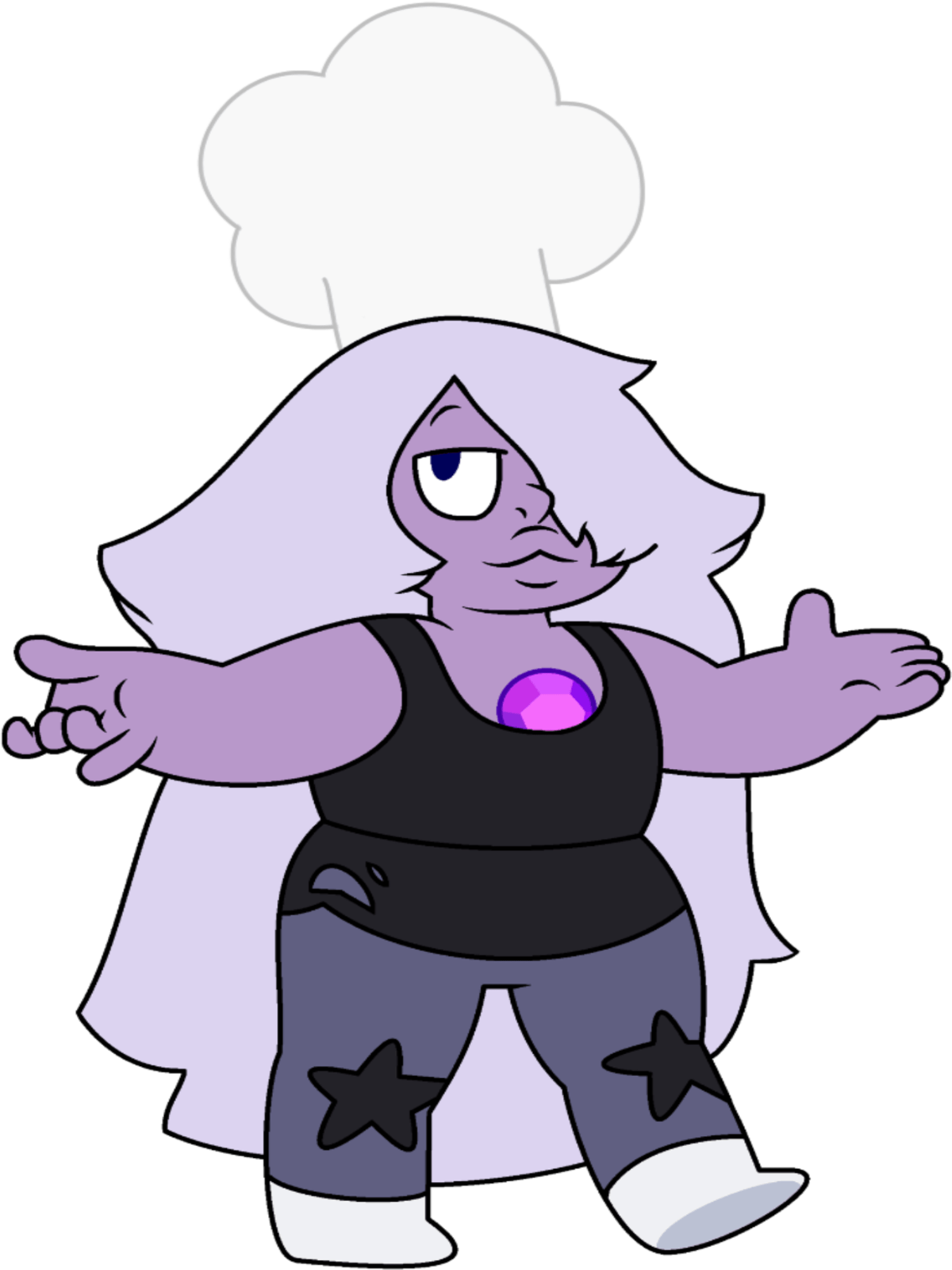 Amethyst Wearing Chef's Hat