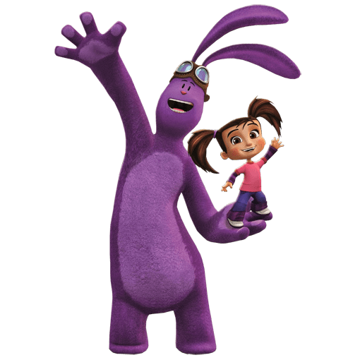 Kate and Mim-Mim Waving