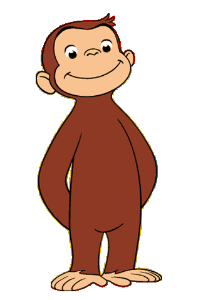 Curious George Posing
