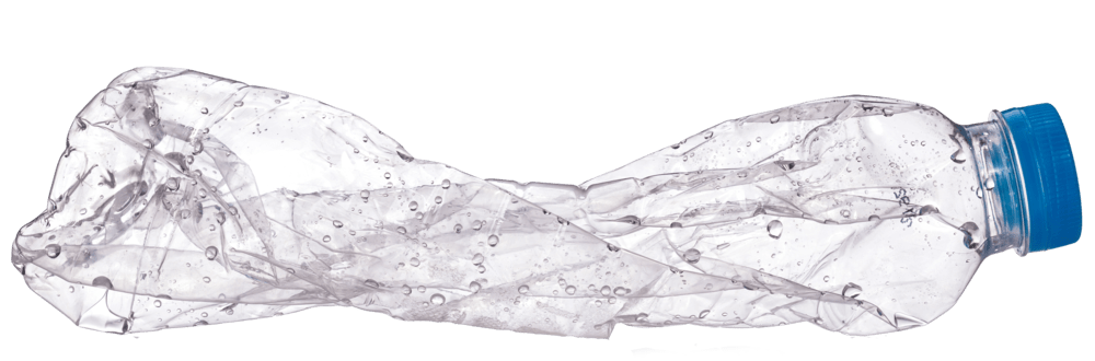 Long Crushed Water Bottle