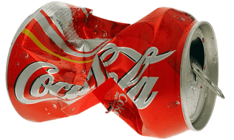 Coca Cola Crushed Can
