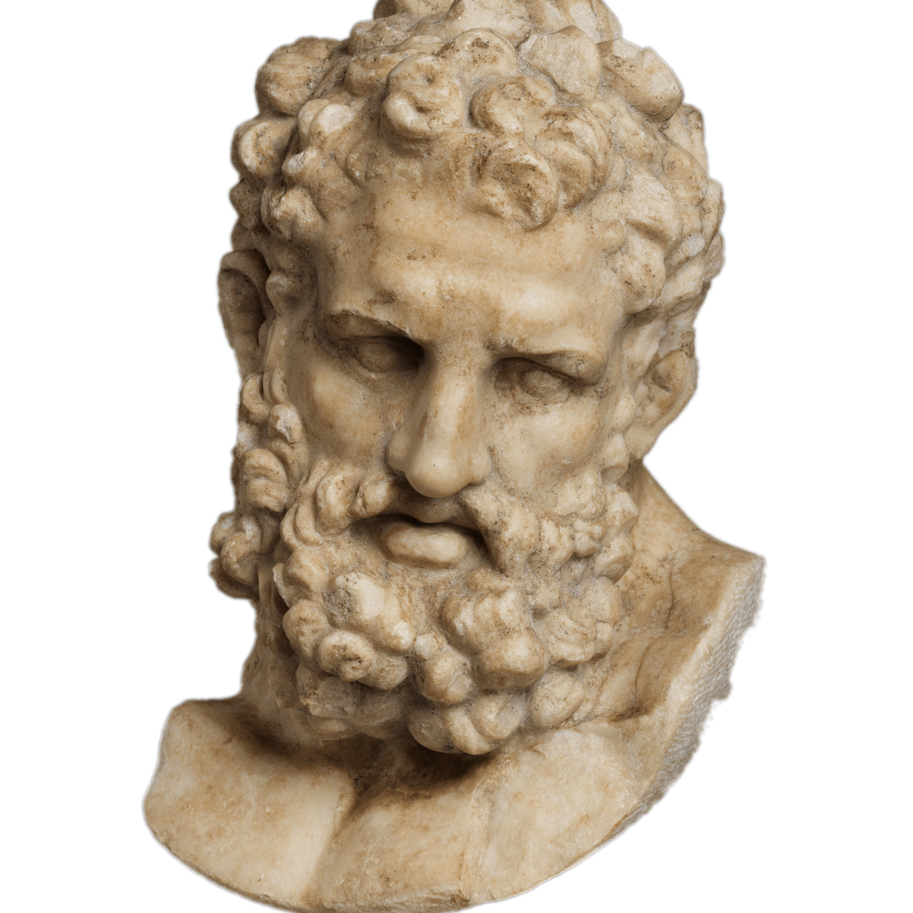 Marble Head Of Heracles