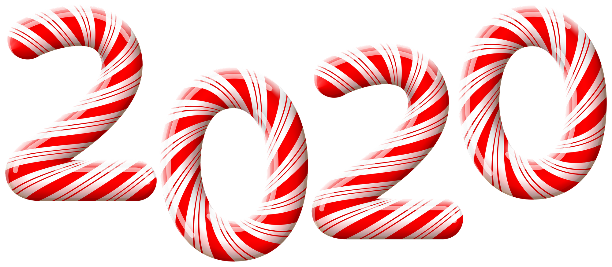 Happy New Year 2020 Candy Sticks