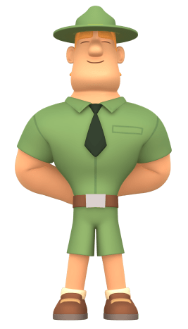 Leo the Wildlife Ranger Character Ranger Rocky