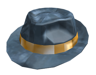 Roblox Grey Hat with Gold Detail