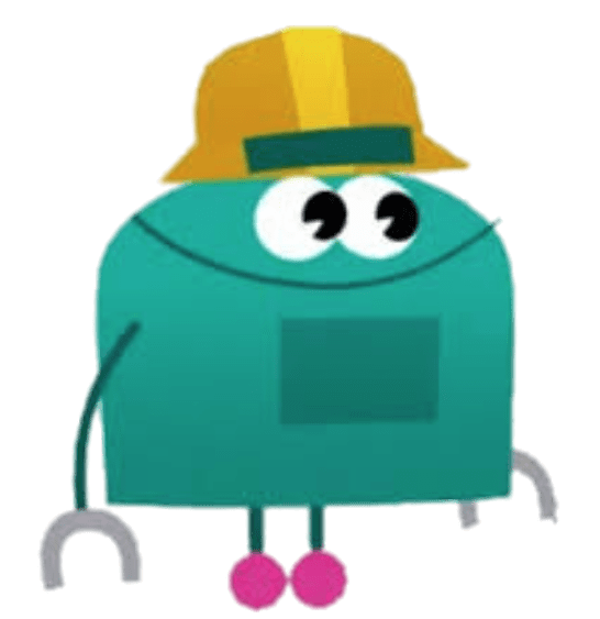 StoryBots Character Wearing Safety Helmet