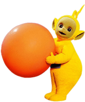 Teletubbies Lala With Orange Ball