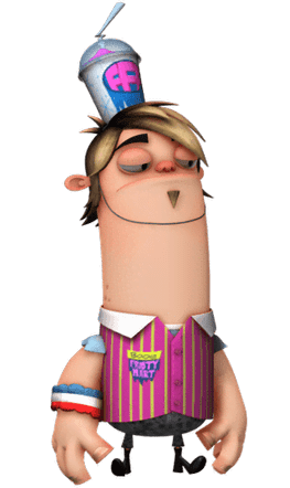 Fanboy Character Boog the Bully Eyes Down