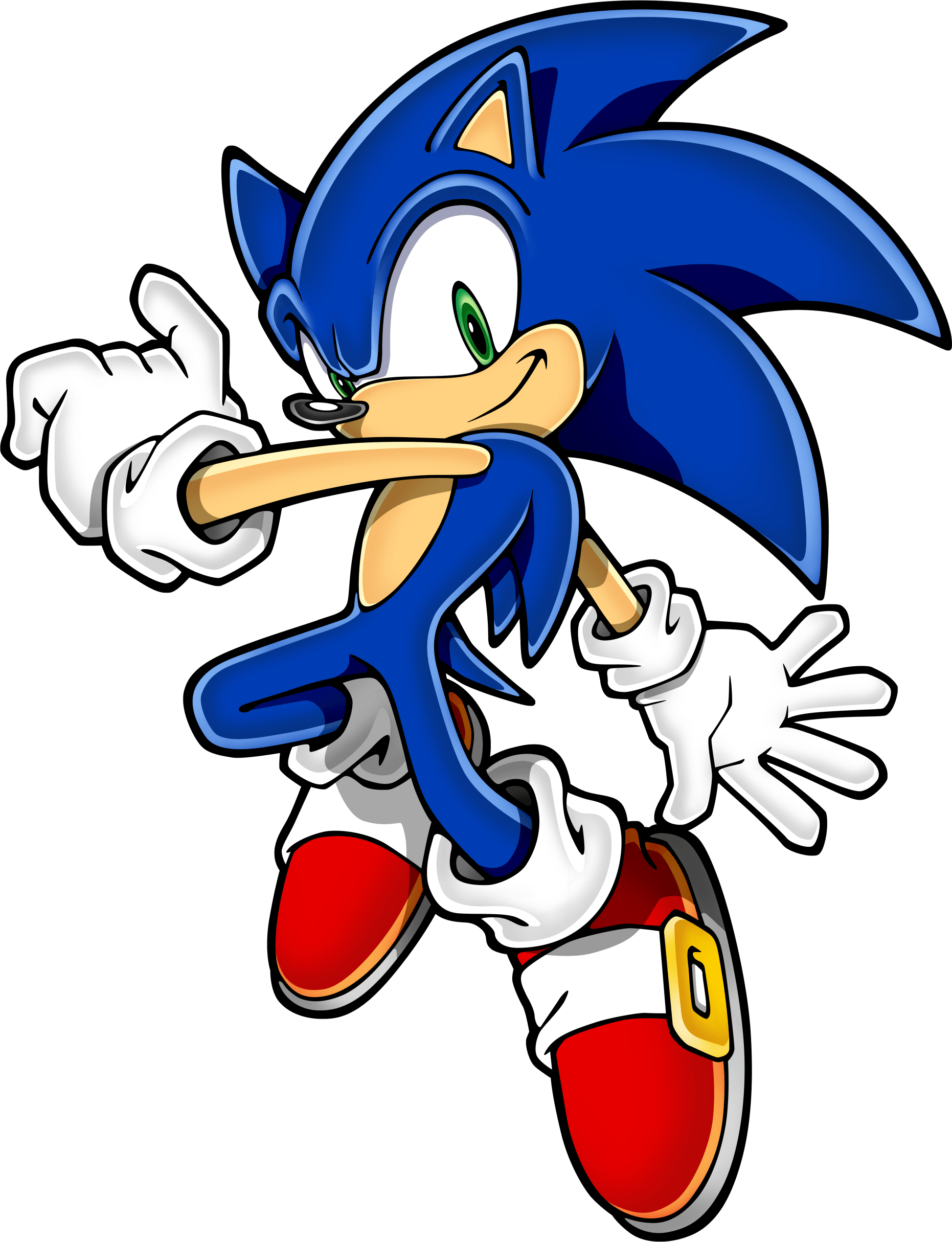 Sonic Hedgehog Jumping Side