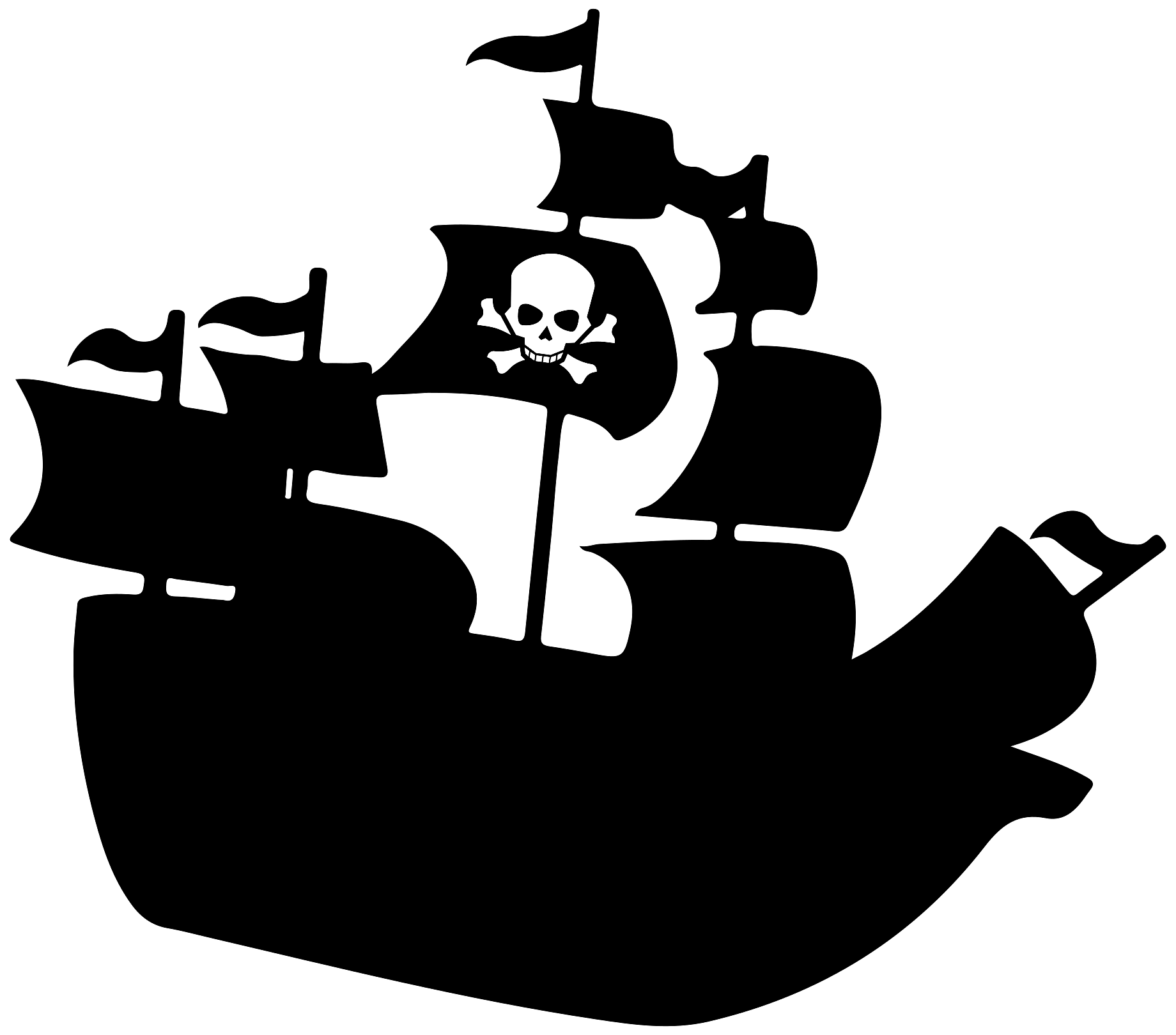 Pirate Ship Silhouette