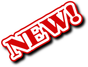 New Red White Text Sticker