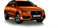 Orange Audi Q3