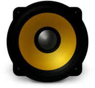 Yellow Loudspeaker