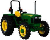 John Deer Tractor Sideview