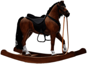 Large Realistic Rocking Horse