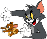 Tom Holding Tail Jerry