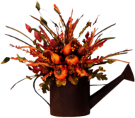 Flower Decoration In Watering Can