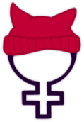Female Symbol Wearing Pussyhat