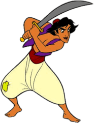 Aladdin With His Sword