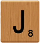 Scrabble Tile J