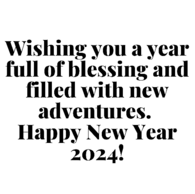 New Year 2024 Full of Blessing