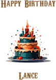 Happy Birthday Lance, Personal Custom Message
