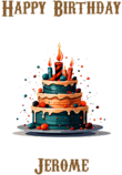 Happy Birthday Jerome, Personal Custom Message