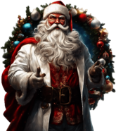 Santa Claus in a White Suit