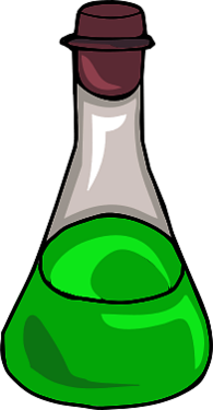 Erlenmeyer Flask with Green Liquid
