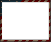 USA Flag Border Frame