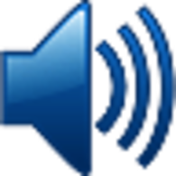 Blue Volume Icon Level 3