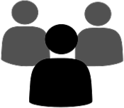 Trio of people Pictogram