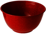 Red Enamel Bowl