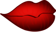 Sensual Lips Kiss Cartoon
