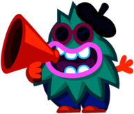 Marty the Mouthy Mogul Shouting Through Megaphone