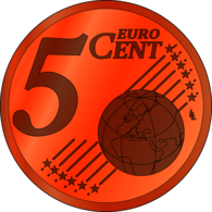 Coin 5 Euro Cent Clipart