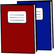 Red and Blue Exercice Books