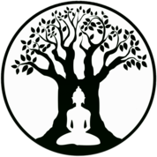 Bodhi Day Buddha Green Silhouette